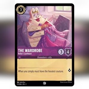 Wardrobe Beauty & The Beast 🔥 Disney Lorcana Trading Card TCG